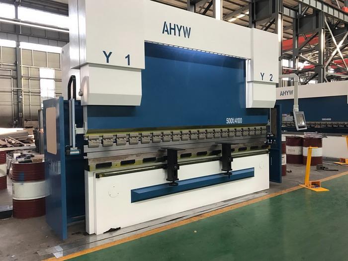 AHYW Yawei 500T4m CNC板金曲げ機Delem DA58Tタッチスクリーン中国サプライヤー