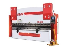 Yawei AHYW4軸CNCプレスブレーキ3m100Ton