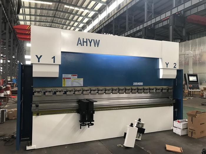 China AHYW Yawei PBH 200T4M 4 axis  CNC Press brakes DELEM DA53T Touch screen controller